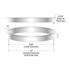 Outwater 10" (Nominal) Diameter x 1" Height 304 Stainless Steel