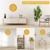 Topkey 8” Round Silent Wall clock Easy Read Big Numbers