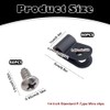 50 Pack Black Cable Clips,cable clips outdoor, 1/4'' Screw Mount