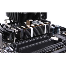 EZDIY-FAB NVME PCIe 4.0 Adapter, M.2 NVME SSD to PCI Express Adapter with Heat Sink, Only Support PCIe x16 Slot,Support M.2 SSD 2230 2242 2260 2280