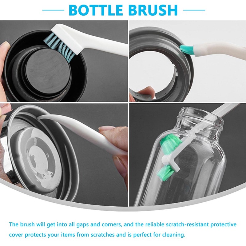 TYFYH Small Bottle Brush, Cleaning Brush, Cleaning Brush Set, Small