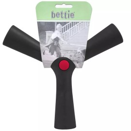 Otis and Claude Bettie Fetch Toy Tail for Dog Barkin Black  - (Large)