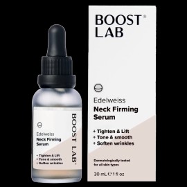 Boost Lab Edelweiss Neck Firming Serum 30mL Tighten Lift Soften Wrinkles