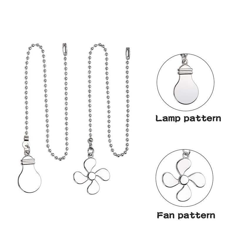 4PCS Ceiling Fan Pull Chain Extender, 14" Ceiling Fan Chain