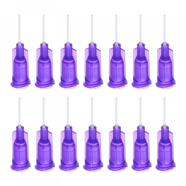 sourcing map 50 Pcs 21G Plastic Dispensing Needles, 1/2" PP