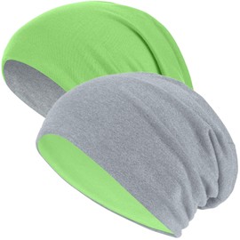 Hatstar Long Slouchy Beanie, 2-in-1 Reversible Jersey Hat in 45 Colours -