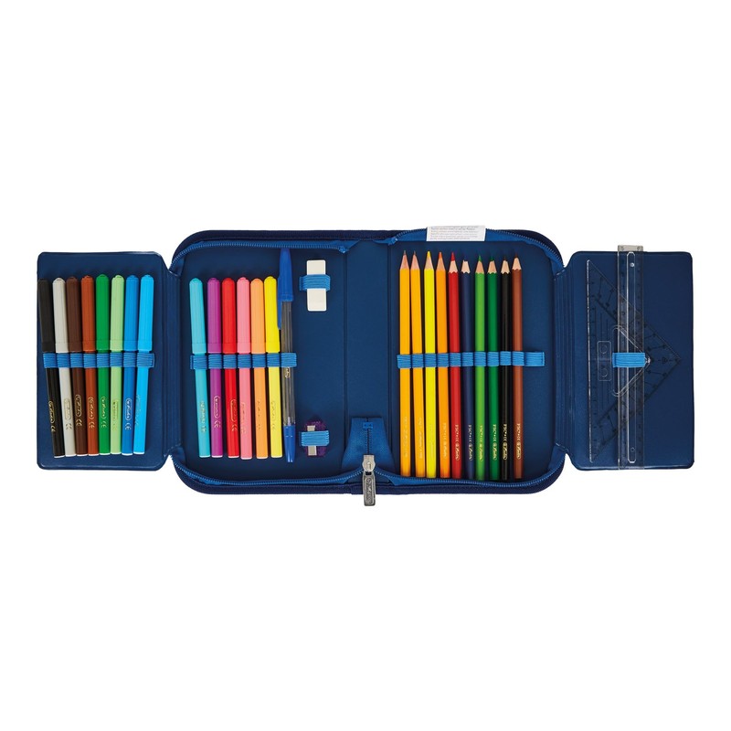 herlitz 31-piece pencil case, Blue Shark, Pencil case