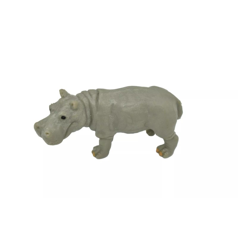 Safari Hippo, Hippopotamus, Plastic Toy Animal, Kids Gift, Realistic Figure,