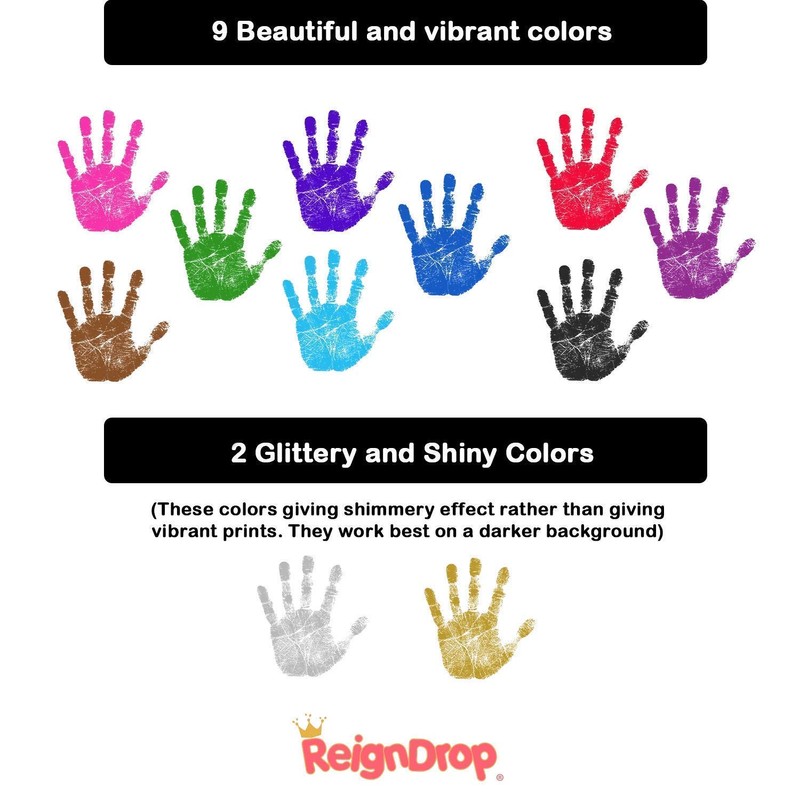 ReignDrop Ink Pad For Baby Footprint & Handprint - Creates