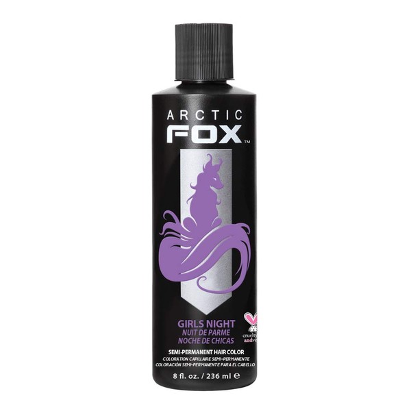 Arctic Fox Vegan and Cruelty-Free Semi-Permanent Hair Color Dye (8 Fl Oz, GIRLS NIGHT)