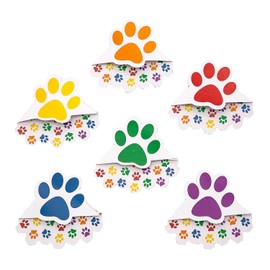 Paw Print Corner Bookmarks 24 Pieces