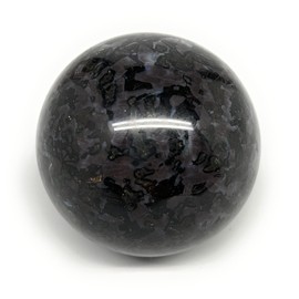 WatanGems 580g, 2.9" (72mm) Natural Indigo Gabbro Spheres Merlinite Gemstone, Reiki Energy, Metaphysical Stone, from Madagascar,B19777