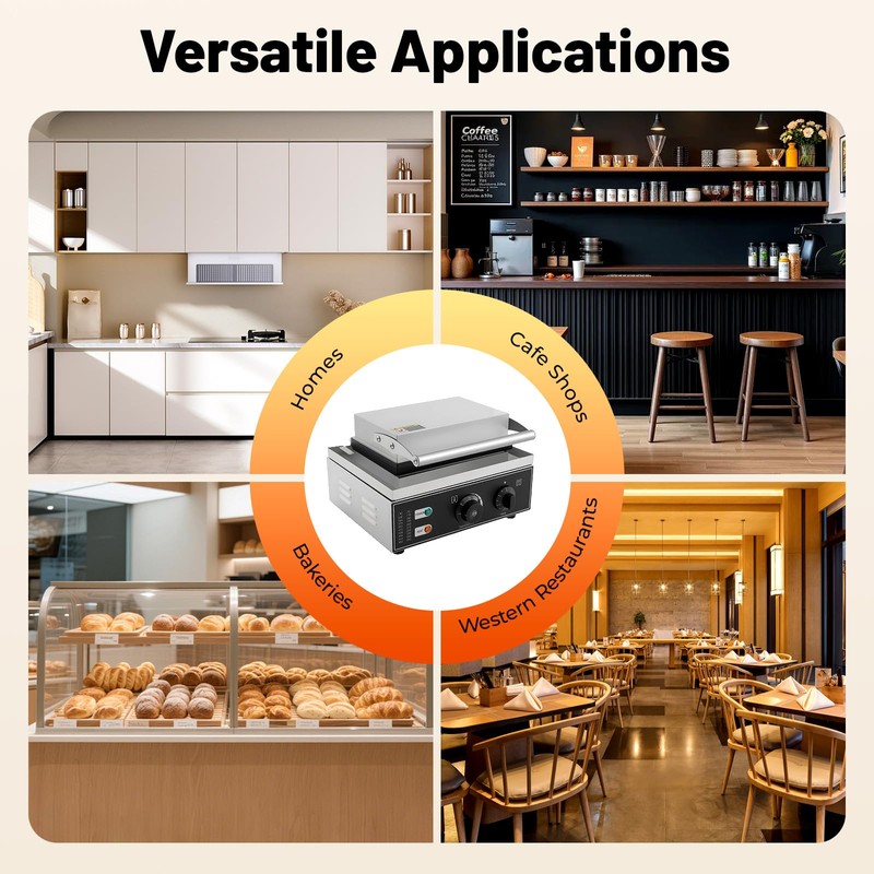 LIAPDG 1550w 110v Doughnut Baker Maker Machine, Double-Sided Heating Mini