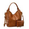 Women Tote Bag Handbags PU Leather Fashion Hobo Shoulder Bags