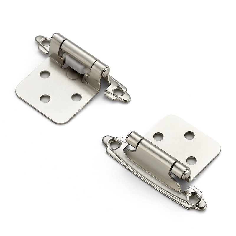 Ravinte 30 Pack (15 Pairs) 1/2 inch Overlay Cabinet Hinges,