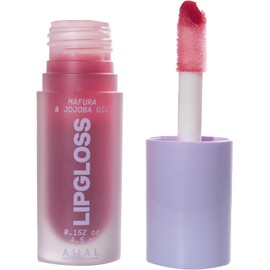 AHAL Lip Gloss Brillo Labial – Híbrido entre Lip Oil y Gloss – Humectante con Aceite de Jojoba, Mafura y Frambuesa – Con Cera de Carnauba y Péptidos de Arroz – No Pegajoso y Vegano (Aura)