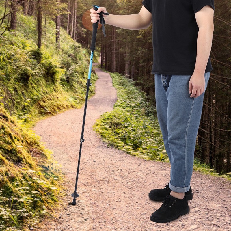 7075 Aluminium Alloy Outdoor Climbing Stretchable Trekking Pole Alpenstock Outside