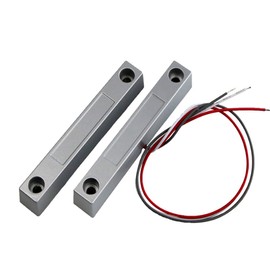 1 Pair Wired Alloy Window Magnetic Contact Sensor GY-ZN08-NO/GY-ZN08-T/GY-ZN08-NC/GY-ZN08-RVVDetector Switch Alarm Home Garage Security