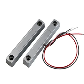 1 Pair Wired Alloy Window Magnetic Contact Sensor GY-ZN08-NO/GY-ZN08-T/GY-ZN08-NC/GY-ZN08-RVVDetector Switch Alarm Home Garage Security