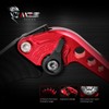 MZS Red Motorcycle Brake Clutch Levers Short Adjustable CNC Compatible