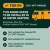 Corro-Protec RV Anode Rod for Hot Water Heater, 20-Year Warranty