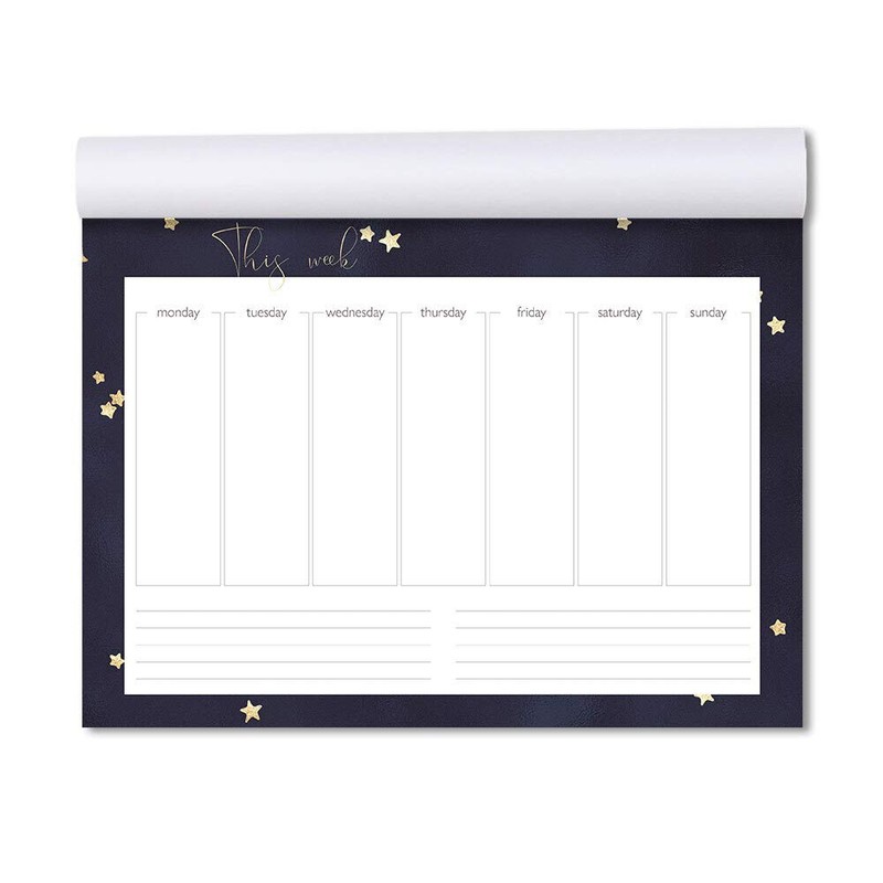 Stars Weekly Planner Pad, DIN A4 Format, 1 Pad