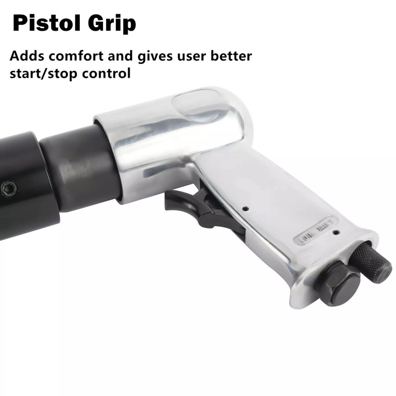 BTSHUB Air Pneumatic Needle Scaler Tool Pistol Grip Rust Slag