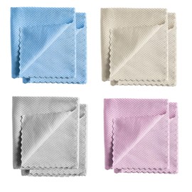 WanderGo 12 Pack Window Cleaning Cloths, Reusable Microfiber Glass Cleaning Cloths, Water-Absorbing Fish Scale Polishing Cloth for Kitchen, Bathroom, 30x40cm