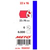 Meto 9506161 22 x 16 mm Hand Labelers - Fluor