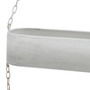 Danya B. Two-Tier Hanging White Metal Trough Wall Planter