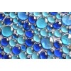 350g Blue Glass Stones Mixed in 3 Sizes 12-15mm, 17-21mm