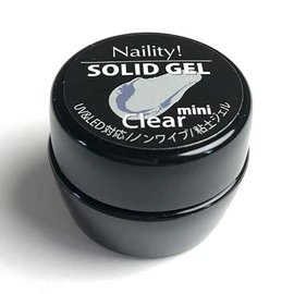 Naility! Solid Gel, Clear, 0.1 oz (4 g), Nail, Gel Supplies, Clay Gel, Gummy Gel, Jelly Gel, 4D, 3D, Clay, Solid Gel, Nail Art, Accessory Nails,