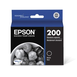 Epson T200 DURABrite Ultra Ink Standard Capacity Black Cartridge (T200120) for Select Expression and Workforce Printers
