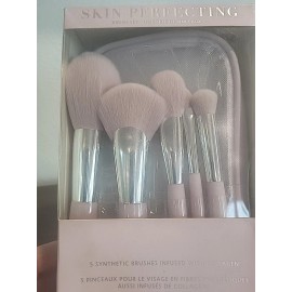 SEPHORA COLLECTION Skin Perfecting 5 Pc Brushes w/Collagen Damaged Stained Box