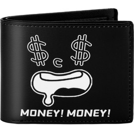 Fonwill Teen Boys Wallet, Cool kids wallet for Boys Ages 5-7 8-10 9-12 12-14.Funny Leather Bifold Rfid Blocking Wallets With Coin Pocket ld Window for Men Boy Birthday Christmas Gifts