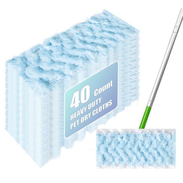 40-Count Disposable Dry Sweeping Cloths for Swiffer Sweeper – Thicker