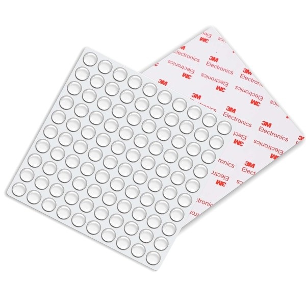 Anti-slip Rubber Feet Seals, 100 Pieces, Clear, Round Shape, Cushion