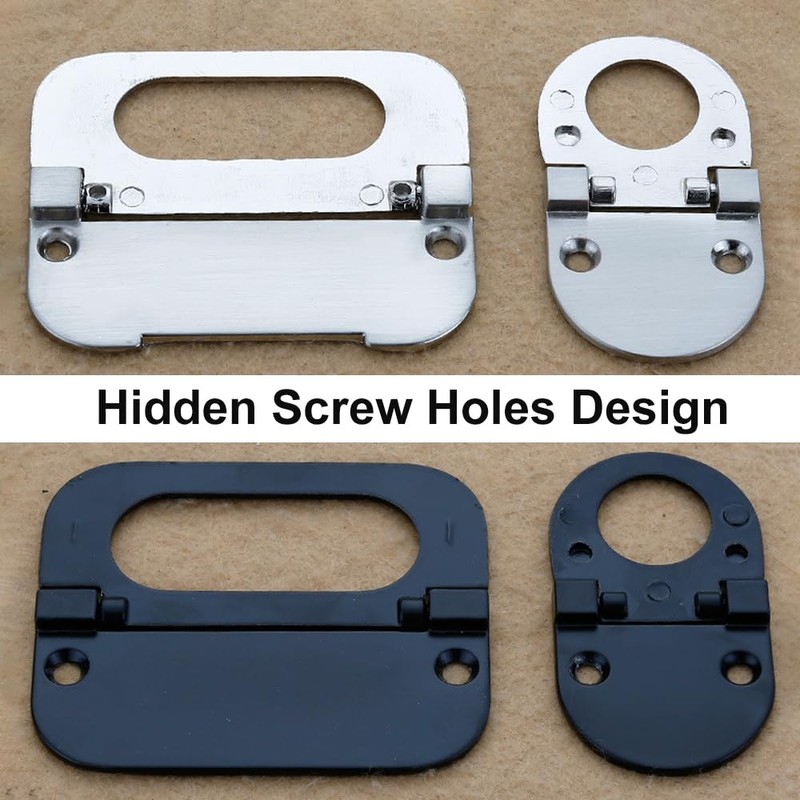 2 Pack Flush Pull Handle, Hidden Recessed Door Handle for