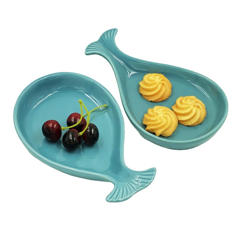 Whale Spoon Rest for Stove Top, Ceramic Spoon Holder for