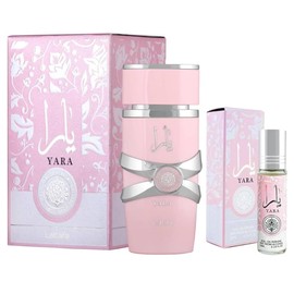 Lattafa Lattafa Yara EDP 3.4 Fl Oz + Yara Perfume Oil 0.34 Fl Oz Bundle