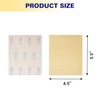 Shawya 40PCS 1/4 Sheet Sandpaper 4.5 x 5.5 Inch Gold
