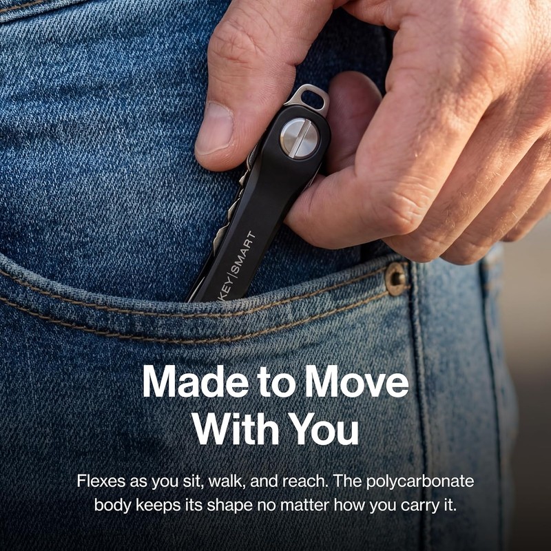 KeySmart Flex - Compact Key Holder and Keychain Organizer