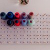 Self Adhesive Sewing Pegboard with 25 Wood Hook 11.8x11.8in Multifunctional