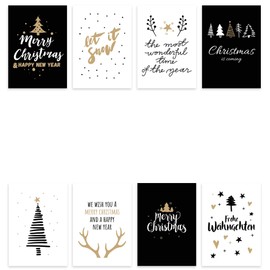 Anti-Christmas Cards / Postcards, Kraft Paper, Glossy, Various Sets, Various Designs