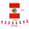 Peru Flags Peruvian Small Mini String Banner Flags Miniature Peru