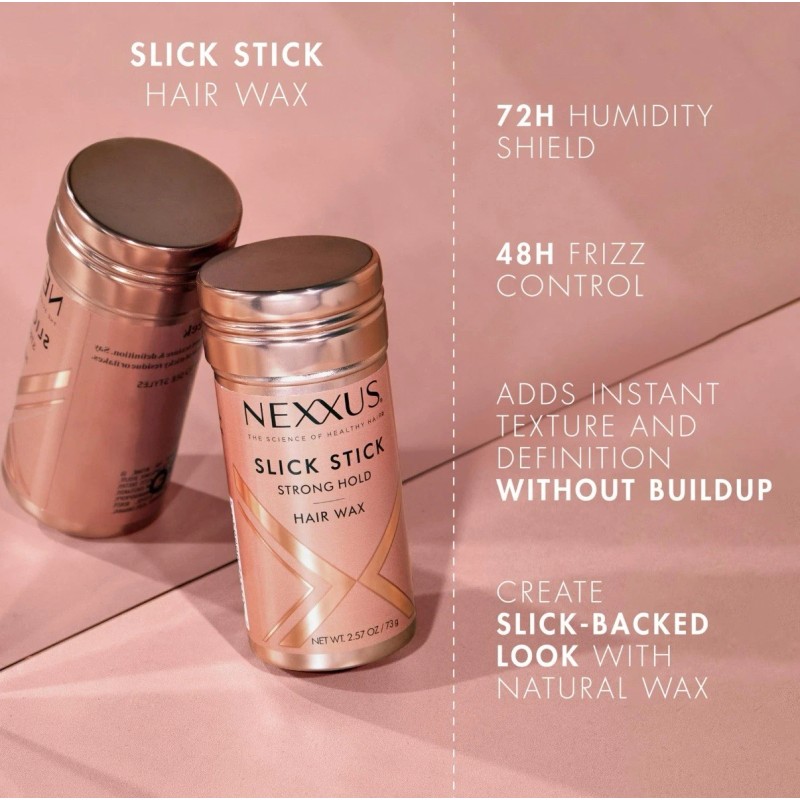 Nexxus Slick Stick Styling Aid Hair Wax Strong Hold NIB