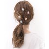 VINGTAINE H7549-WH- Hair Clip, Hair Clip, Flower, Mini, Petite, Cute
