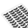 20 Pairs Makeup False Lashes Salon Long Curly Thick ThreeDimensional