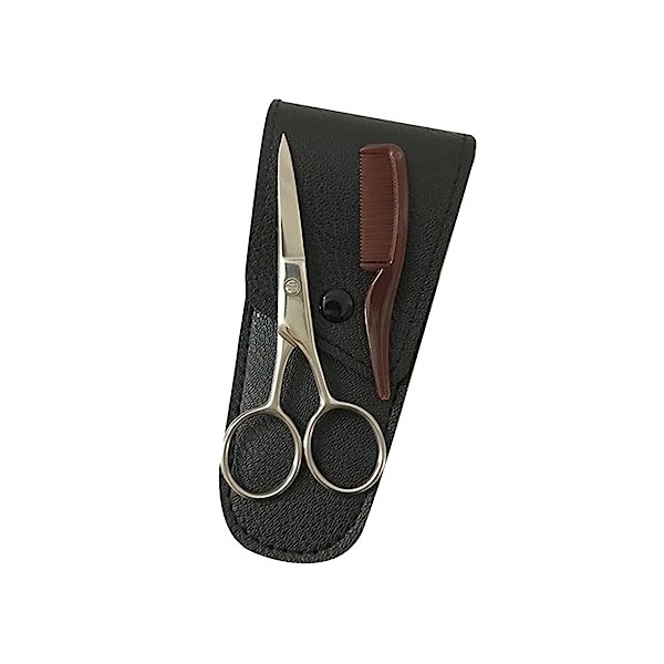 Stainless Steel Eyebrow Scissors 2-Piece Set for Precision Trimming and