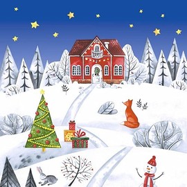 20 Napkins Perfect Winter Day | Winter | Christmas | Table Decoration 33 x 33 cm